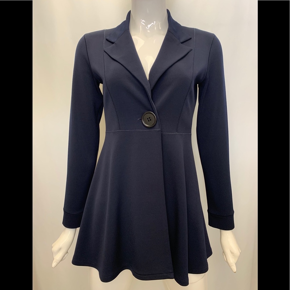 EVA VARRO LONG SLV. EMPIRE WAIST ONE BUTTON JACKET